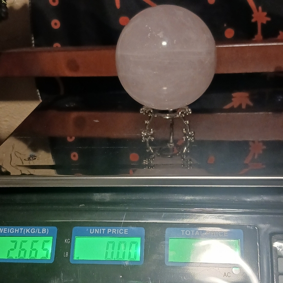 Rose Quartz Sphere - Picture 8 of 8